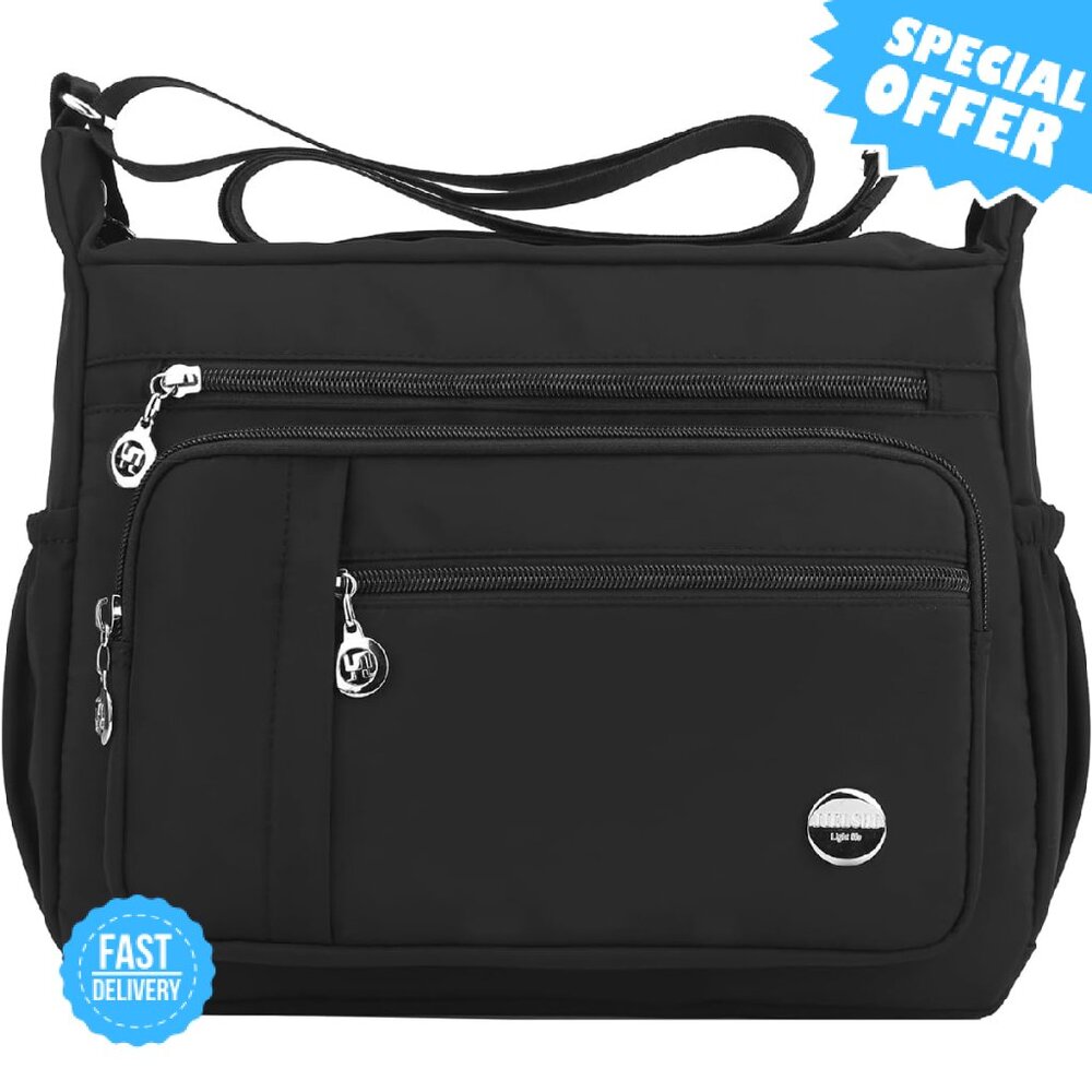 Brand New Mintegra Crossbody Bag N/A Black Roomy Pockets